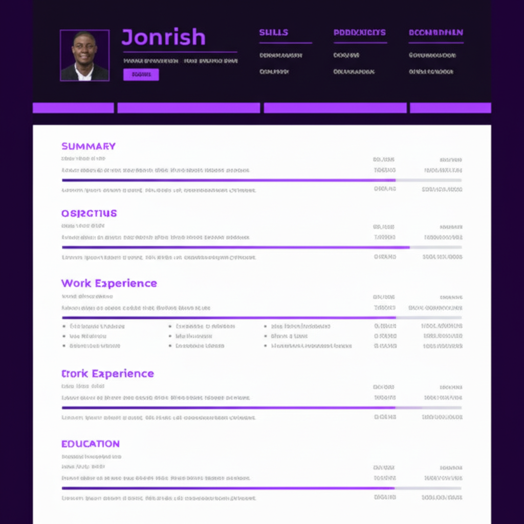 AI‑generated resume preview